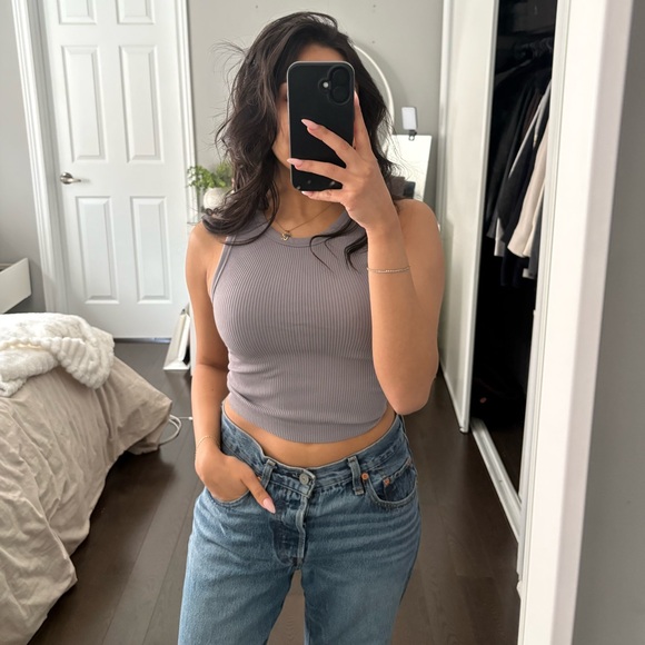 Sunday Best Tops - NWT Aritzia Sunday Best Ribbed Tank Crop Top